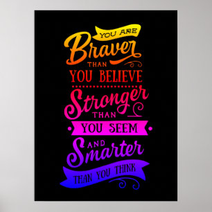 Poster Citation Inspirationnelle Encouragement Accessoire