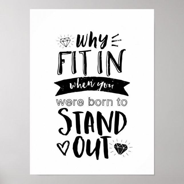 Poster Citation Inspirationnelle Pourquoi S'Ajuster À La  (Devant)