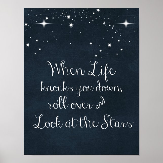 Poster Citation Inspirationnelle : Quand la vie vous frap (Devant)