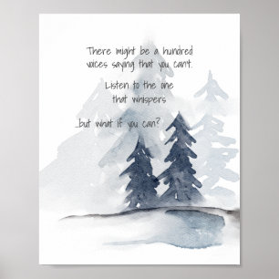 Poster Citation Inspirationnelle Que faire si vous pouvez
