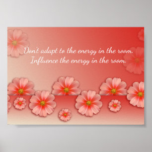 Poster Citation Inspirationnelle sur Pêche Douce & Fleurs