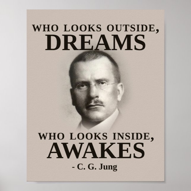 Poster Citation inspirée de Carl Jung (Devant)