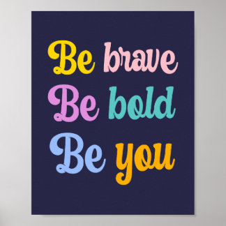Poster Citation inspirée de la crèche colorée Art