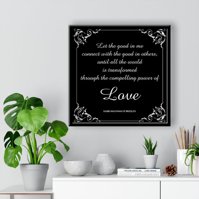 Poster Citation inspirée de l'amour par le rabbin Nachman (Créateur téléchargé)