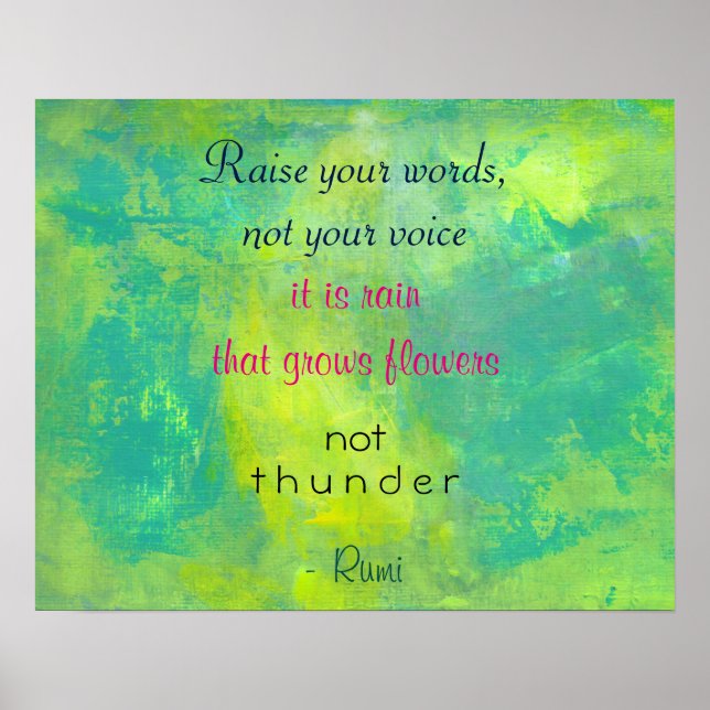 Poster Citation inspirée de Rumi sur la gentillesse (Devant)