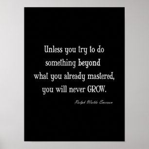 Poster Citation inspirée vintage de maîtrise de