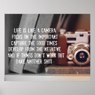 Poster Citation : La vie est comme une caméra