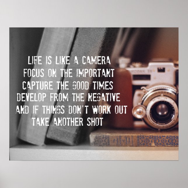 Poster Citation : La vie est comme une caméra (Devant)