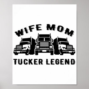 Poster Citation Légende Camionneuse Femme Mère