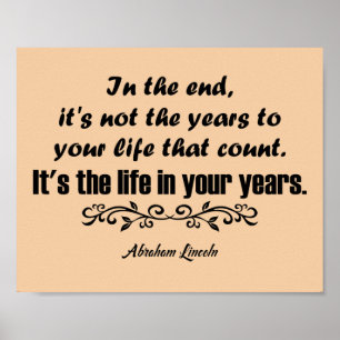 Poster Citation Lincoln Life