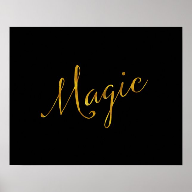 Poster Citation Magique Citations Faux Gold Citations Hum (Devant)