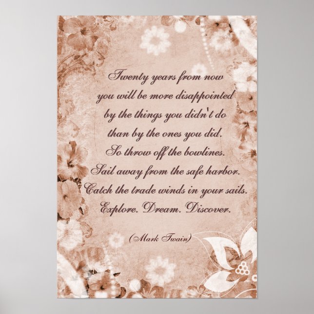 Poster Citation Mark Twain (Devant)
