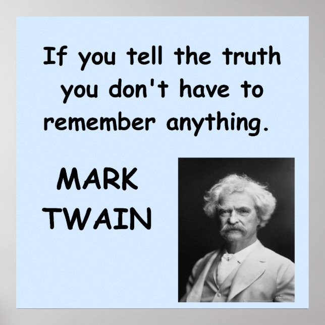 Poster Citation Mark Twain (Devant)