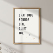 Citation minimale de gratitude, Vie consciente