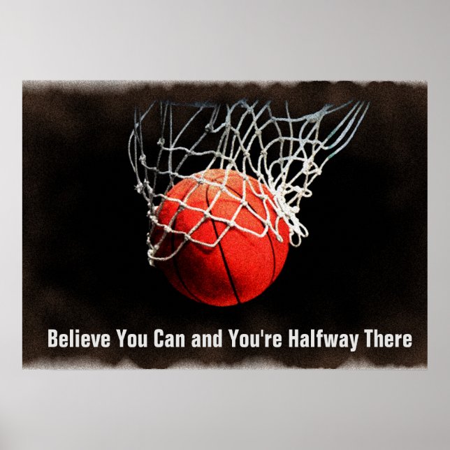 Poster Citation Motivante Basketball (Devant)