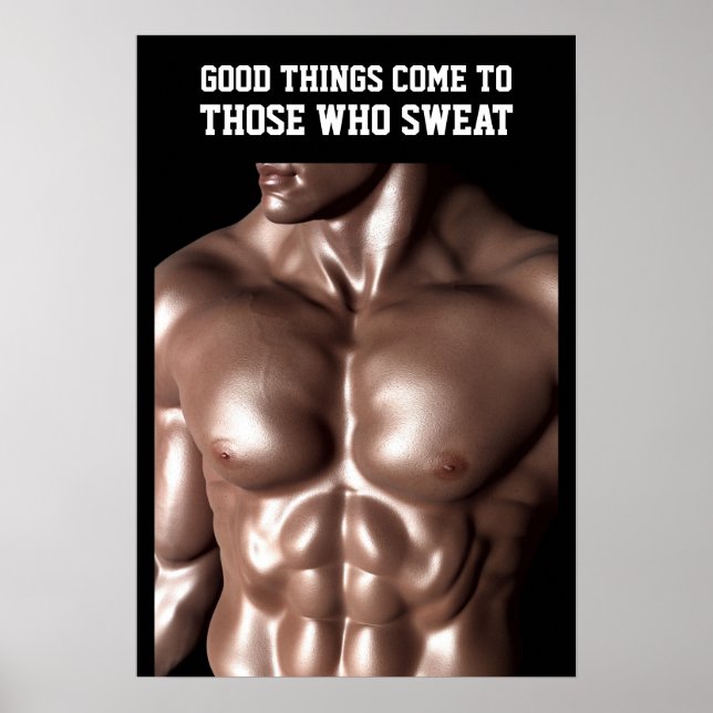 Poster Citation Motivation de l'entraînement des muscles  (Devant)
