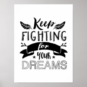 Poster Citation Motivationnelle Continuez À Lutter Pour V