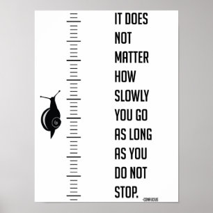 Poster Citation motivationnelle de Confucius