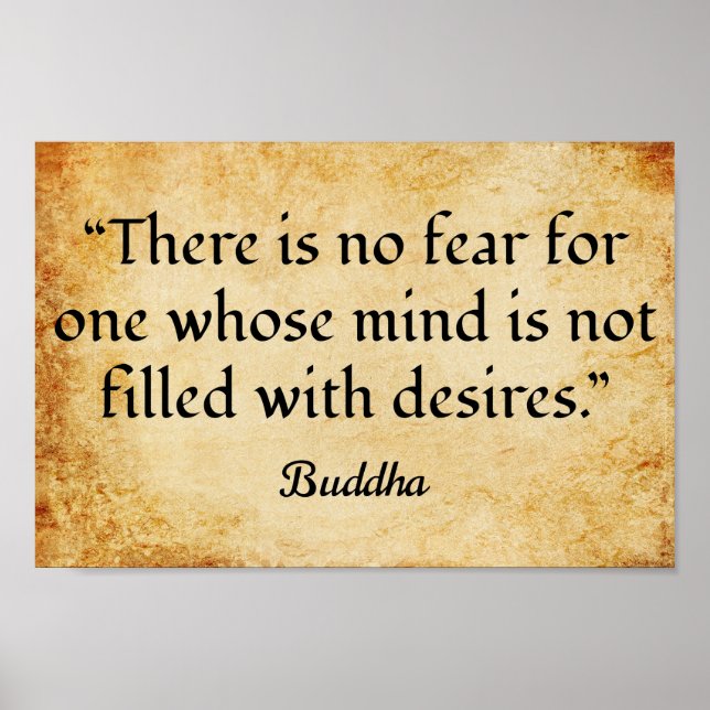 Poster Citation motivationnelle de Gautama Bouddha (Devant)