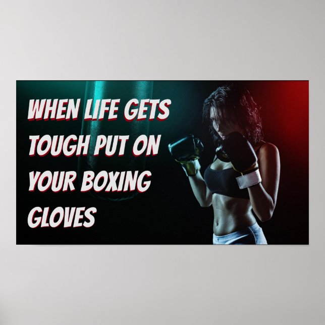 Poster Citation Motivationnelle de l'entraînement de la f (Devant)