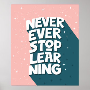 Poster Citation Motivationnelle de typographie