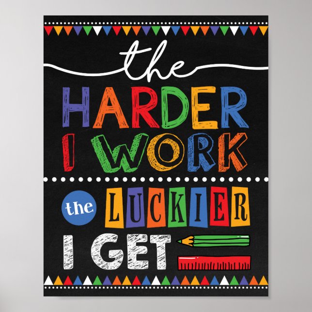 Poster Citation Motivationnelle Décor de classe Cadeau de (Devant)