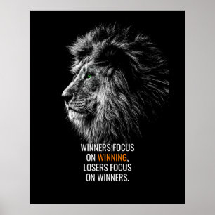 Poster Citation Motivationnelle Du Lion