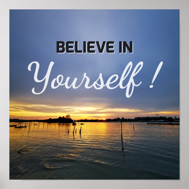 Poster Citation motivationnelle et inspirante (Devant)
