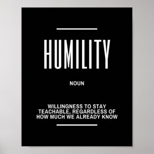 Poster Citation Motivationnelle Humilité