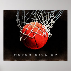 Poster Citation Motivationnelle N'abandonnez jamais l'aff