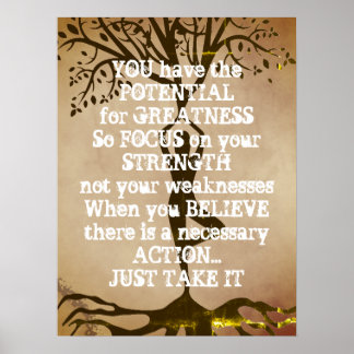 Poster Citation Motivationnelle Pour La Force