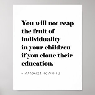 Poster Citation Motivationnelle Pour L'Éducation À La Mai