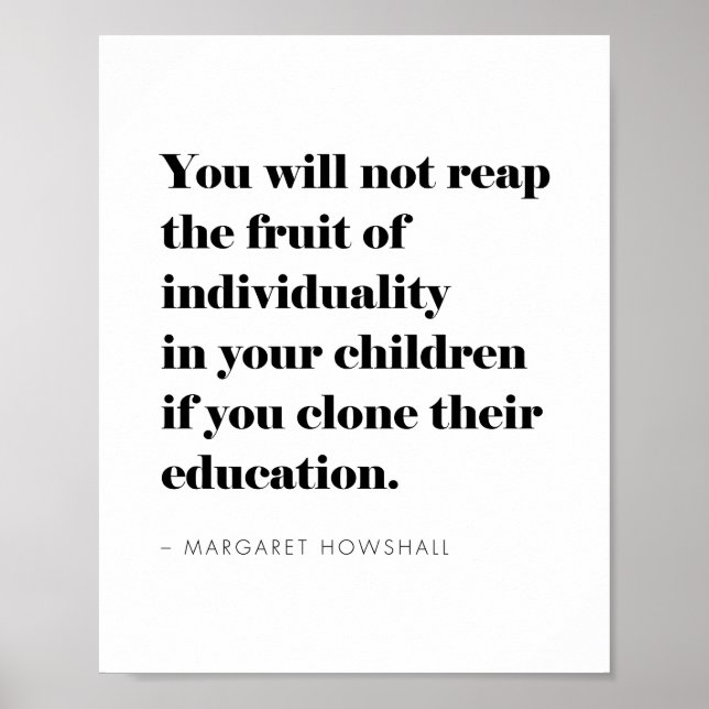 Poster Citation Motivationnelle Pour L'Éducation À La Mai (Devant)