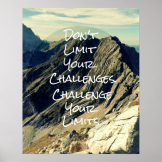 Poster Citation Motivationnelle : Remettez vos limites