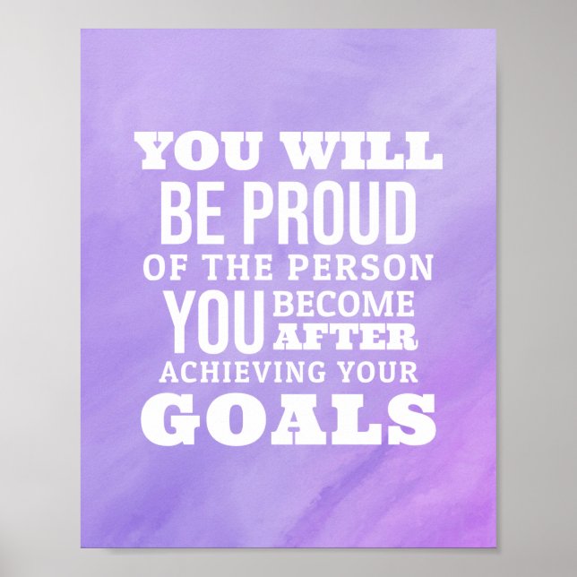 Poster Citation Motivationnelle Sur La Réalisation De Vos (Devant)