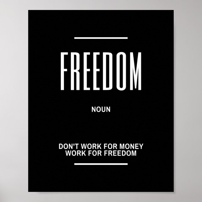 Poster Citation Motivationnelle Sur Le Travail Pour La Li (Devant)