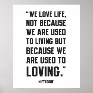 Poster Citation Nietzsche - Love Life