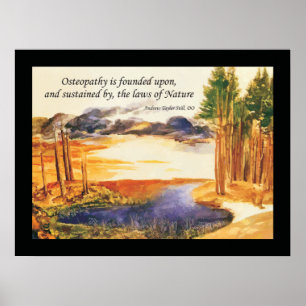Poster Citation Osteopathic de droits naturels par A.T.