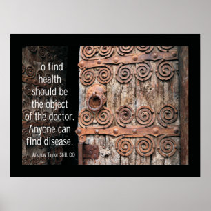 Poster Citation Osteopathic de santé de découverte par