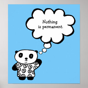 Poster Citation permanente bouddhiste Pandy le Panda