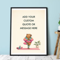 Citation personnalisée Yoga Capybara Bien-être Ani