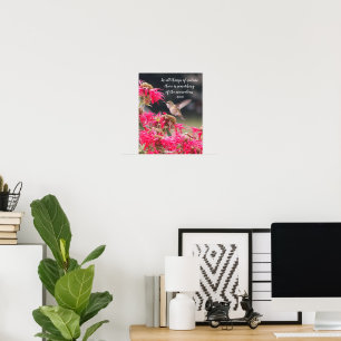 Poster Citation Philosophique d'Aristote sur le Colibri