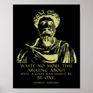 Poster Citation Philosophique Sayings stoïques Marcus Aur