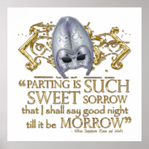 Poster Citation Romeo & Juliet (version or)