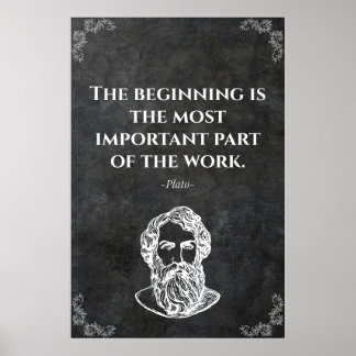 Poster Citation sage de Platon. Sagesse