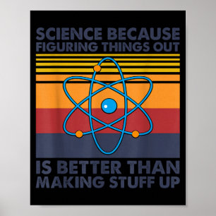 Poster Citation scientifique drôle Blague de calembour