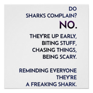 Poster Citation "Shark Mindset"