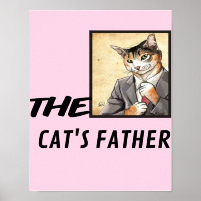 Poster Citation simple pour Amoureux de les chats (Devant)