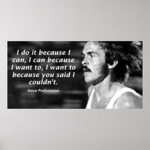 Poster Citation Steve Prefontaine