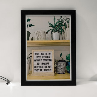 Poster Citation sur l'amour et la conception des relation